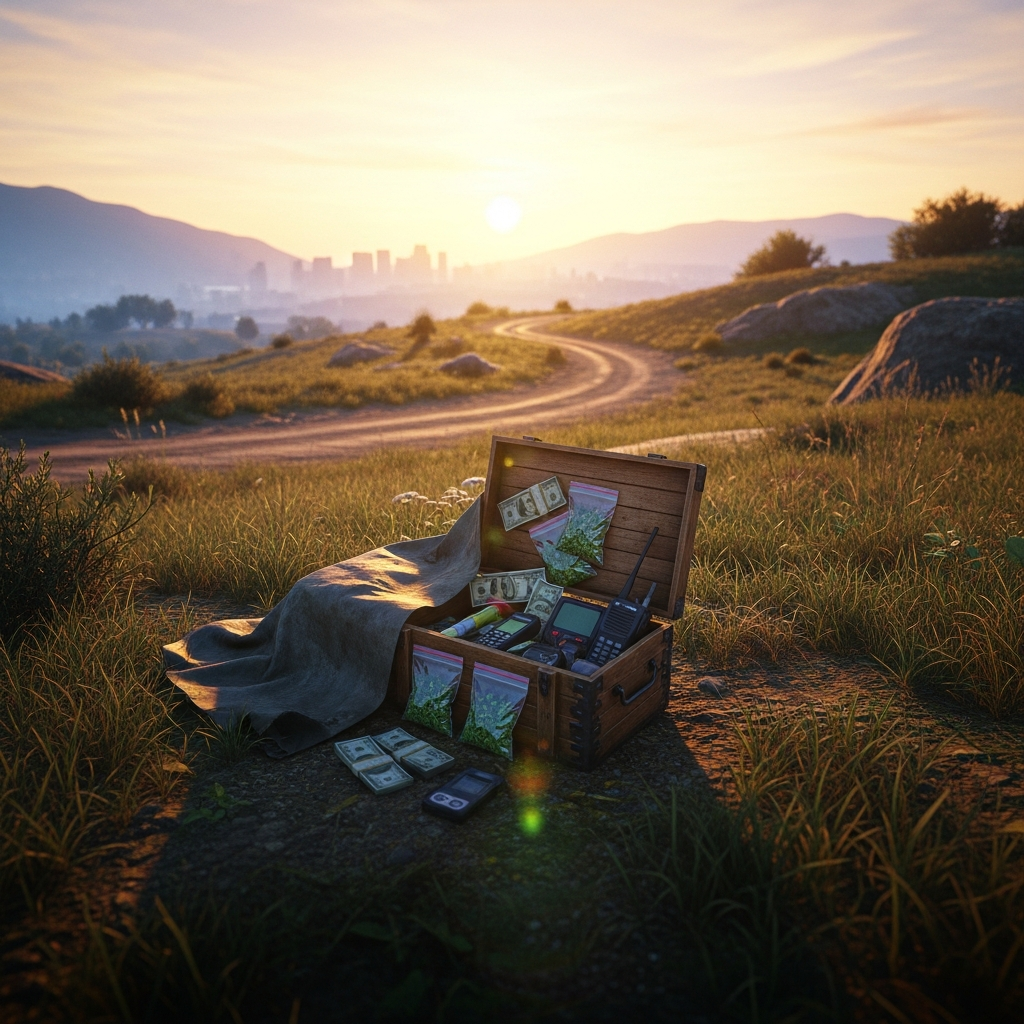 Illustration immersive du sujet : métiers illégaux FiveM