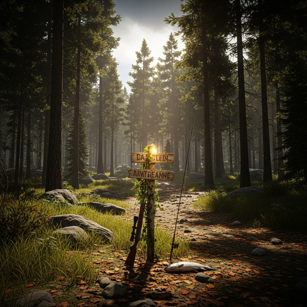 Illustration immersive du sujet : chasse pêche RP serveur